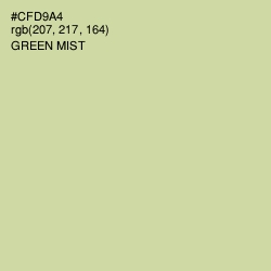 #CFD9A4 - Green Mist Color Image